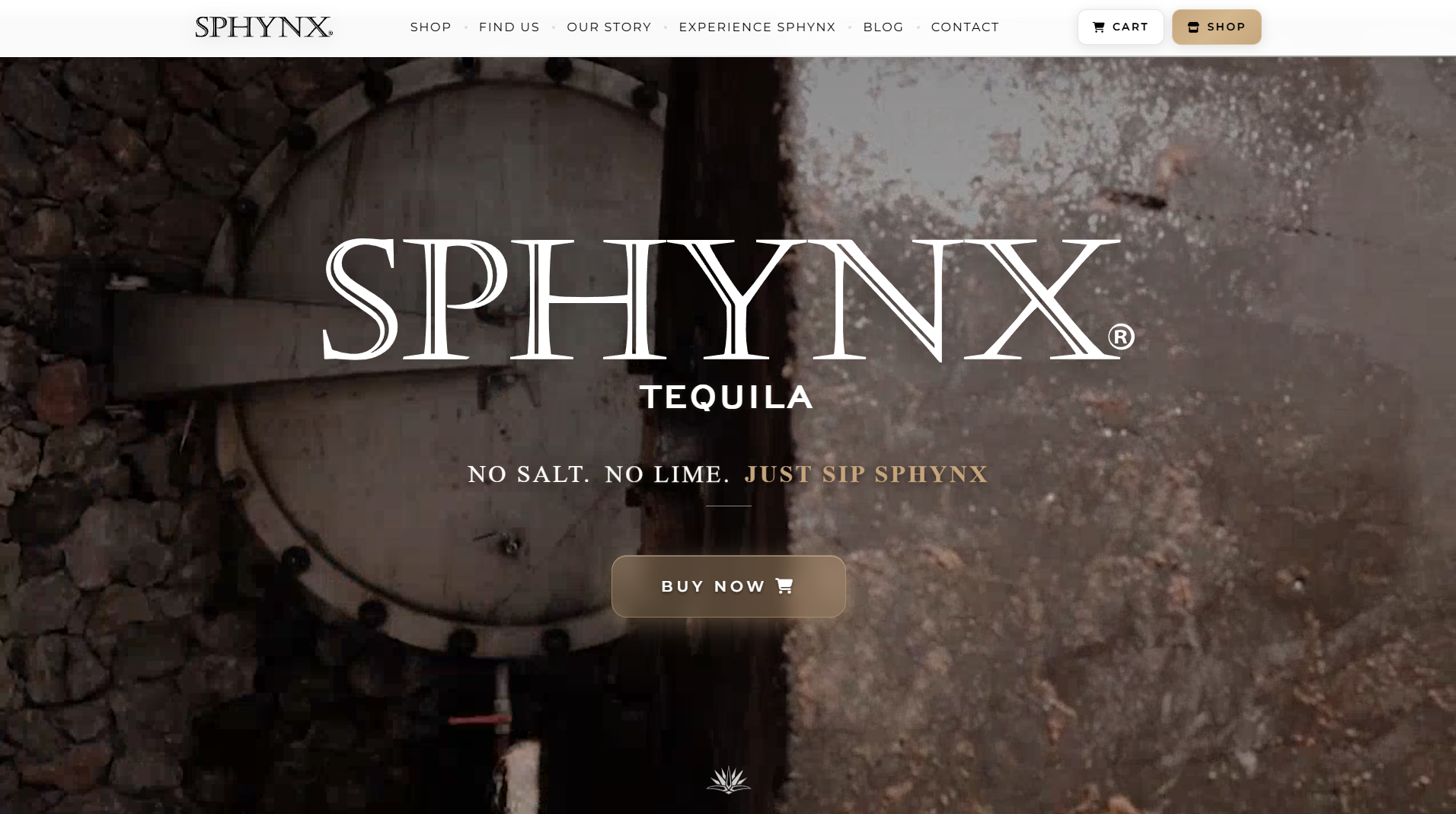 Sphynx Tequila Homepage